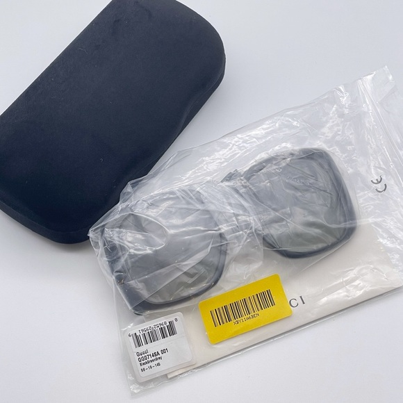 BRAND NEW GUCCI GG0714SA 001 Square Women Sunglasses - Picture 11 of 13